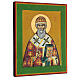 Griechische bemalte Ikone von Sankt Nikolaus, 35 x 25 cm s3