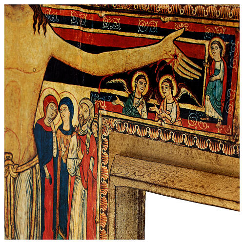 San Damiano cross printed on wood paste 110x80 cm 7