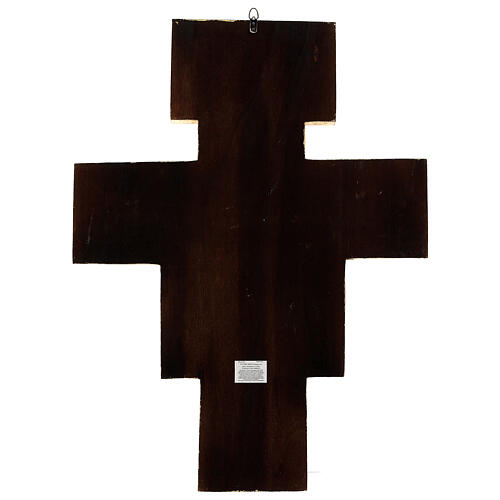 San Damiano cross printed on wood paste 110x80 cm 12