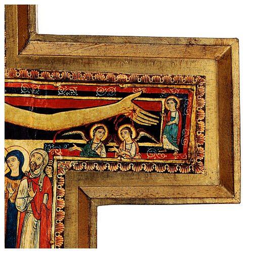 Crucifixo de São Damião impressão sobre pasta de madeira 110x80 cm 9