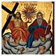 Griechische Siebdruck-Ikone der Dreifaltigkeit mit Engeln, 30 x 20 cm s2