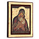 Siebdruck-Ikone aus Griechenland der Sofronow-Madonna der Zärtlichkeit, 24 x 18 cm s3