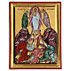 Icono pintado 30x20 cm Grecia fondo dorado Transfiguración  s1