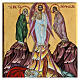 Icono pintado 30x20 cm Grecia fondo dorado Transfiguración  s2