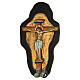 Icono griego relieve pintado crucifixión Cristo 66x35 hoja oro s1