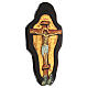 Icono griego relieve pintado crucifixión Cristo 66x35 hoja oro s3