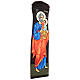 Ícone grego pintado à mão São José e Menino Jesus relevos 90x25 cm s3