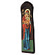 Icona greca Madonna Gesù dipinta mano rilievo 60X20 cm s4
