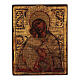 Greek icon Madonna screen-printed antiqued 14X10 cm s1