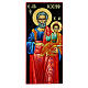 Icona greca dipinta mano liscia San Giuseppe 90X40 cm s1