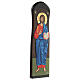 Icona dipinta mano foglia oro greca Cristo Pantocratore 60X20 cm s3