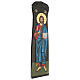 Greek hand-painted icon of Christ Pantocrator, full-length, gold leaf, 90x25 cm s3