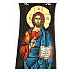 Icono hoja oro Cristo Pantocrátor juez hoja oro pintado 90x25 cm s2