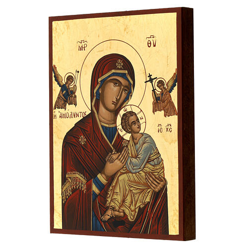 Screen-printed panel Our Lady of Help 24x18 cm Greece 2