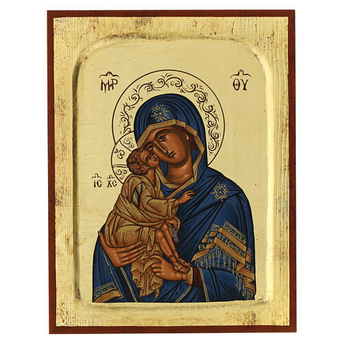 Icône byzantine Notre-Dame du Perpétuel Secours 24x18 cm Grèce 1