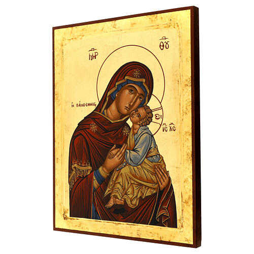 Tabla bizantina Virgen 45x35 cm Grecia 3