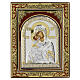 Icon of the Mother of God of Vladimir with silver riza, 11x8 in, Greece s1