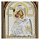 Icon of the Mother of God of Vladimir with silver riza, 11x8 in, Greece s2