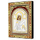 Icono Virgen de Vladimir con riza de plata 30x20 cm Grecia s3