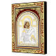 Icône Vierge de Vladimir avec riza en argent 30x20 cm Grèce s3