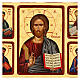 Icona greca Cristo Pantocrate 12 apostoli 40x30 cm serigrafata s2