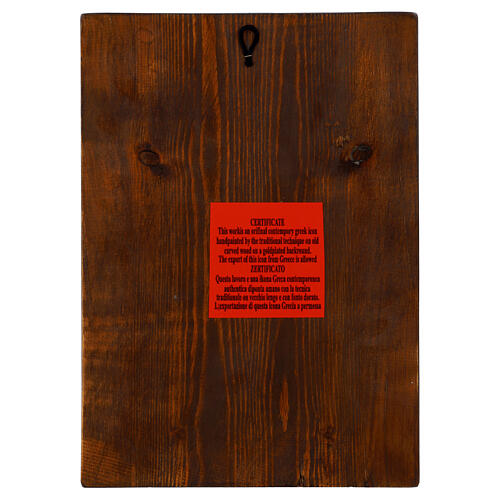 Icono pintado Cristo Pantocrátor del Sinai libro cerrado 30x20 cm 4