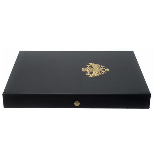 Ícone pintado Cristo Pantocrator livro fechado 30x20 cm 5