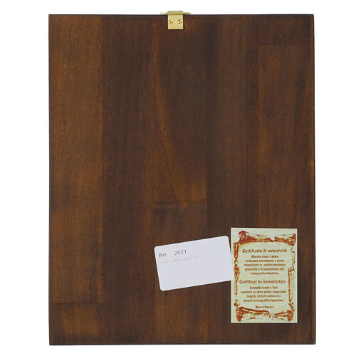 Green inlaid wood icon of Christ Pantocrator, Greece, 8x7 in 3