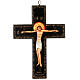 Croce icona dipinta russa 13x10 cm s1