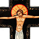 Croce icona dipinta russa 13x10 cm s2