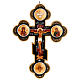 Trefoil cross Russian icon, black s1
