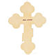 Ícone cruz em trevo russa cor de marfim s2