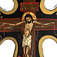 Croce icona tozza cartapesta 8x6,5 cm s2