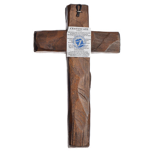 Cruz Icono Relieve imprenta sobre madera Grecia 22x13 3