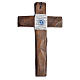 Cross-shaped icon with print on wood, Greece 22x13cm s3