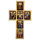 Cruz ícone Mistérios impressão sobre madeira Grécia 22x36 cm s1