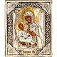 Icona Madre di Dio argento e oro s1