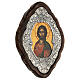 Christ Pantocrator icon, silver frame s3