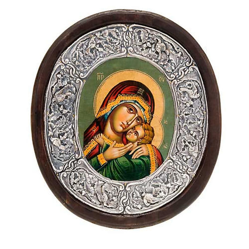 Ícono plata Virgen de Kasperov 1