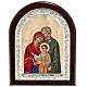 Greek table icon, Holy Family in sterling silver s1