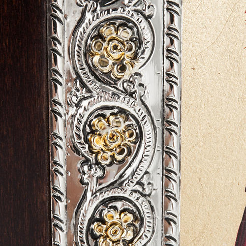 Icona Grecia Sacra Famiglia da tavolo argento 925 3