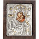 Icone Vierge à l'enfant avec riza en argent 950 s1
