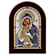 Icona serigrafata Madonna Vladimir argento s1