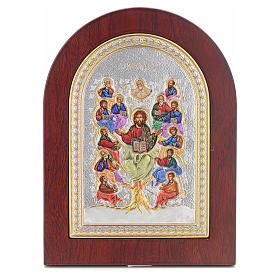 Icone argento e oro con riza: Icona serigrafata Albero della vita argento