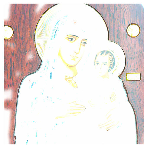 Ikone Maria Jerusalem Siebdruck Silber 4