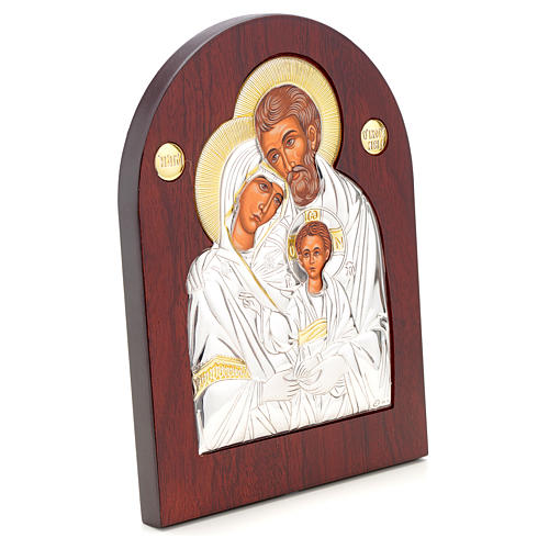 Holy Family icon, silkscreen printing arch shape 2
