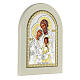 Icono Sagrada Familia 18x14 cm plata 925 detalles dorados s3