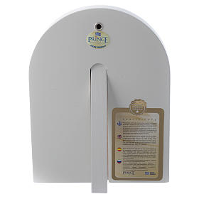 Icone argento e oro con riza: Icona Sacra Famiglia 18x14 cm argento 925 finiture dorate