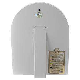 Icone argento e oro con riza: Icona Sacra Famiglia 24x18 cm argento 925 finiture dorate