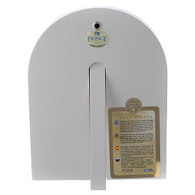 Icone argento e oro con riza: Icona Madonna di Kazan Famiglia 18x14 cm argento 925 finiture dorate